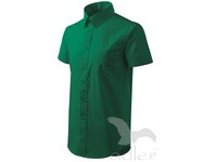 Košeľa zelená MALFINI pánska Shirt short sleeve