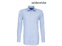Košeľa light blue Seidensticker pánska s dlhým rukávom 42