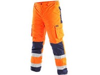 Nohavice pánske CARDIFF výstražné oranžové zimné M