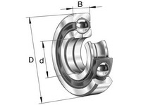 Guľkové ložisko so štvorbodovým stykom QJ 304 MPA  FAG