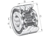 Ložisko guľkové s kosouhlým stykom ZKLN 3072-2Z-2AP INA