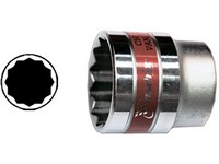 Hlavica 1/2" HEX nástrčná 12 hranná 8mm, Cr-V, MTX