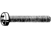 Skrutka DIN 7985-H M5x16 oceľ Zn s vydutou hlavou, drážka krížová PHILLIPS