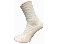 Ponožky dámske hrubé biela farba