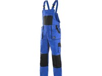 Nohavice montérkové s náprsenkou CXS LUXY ROBIN 170-176 cm modro-čierne