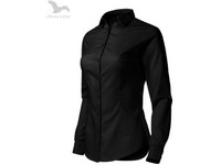 Košeľa čierna MALFINI STYLE LS dámska 125g