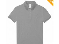 Polokošeľa krátky rukáv sport grey B&C My Polo 180 dámska