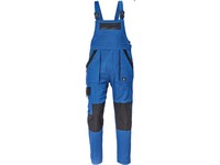 Nohavice montérkové s náprsenkou MAX modro-čierne NEO