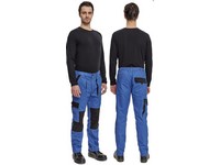 Pracovné nohavice montérkové do pása MAX modro-čierne