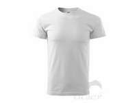 Tričko biele MALFINI BASIC 160g
