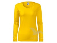 Tričko žlté s dl.rukávom MALFINI Slim dámske