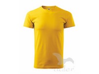 Tričko žlté MALFINI HEAVY NEW Unisex