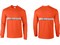 Tričko oranžové EDGE ESD dlhý rukáv s šitým RP