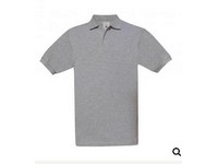 Polokošeľa heather grey  B&C SAFRAN pánska krátky rukáv M