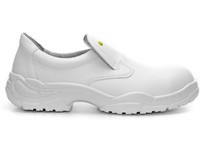 Obuv poltopánka ELTEN WHITE Slipper Low ESD S2