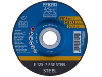 Kotúč brúsny 125x7,2x22,23mm, E 125-7 A 30 P PSF oceľ, liatina  PFERD