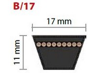 Remeň klinový    17/B    1430mm Li * 1473mm Lw  Rubena