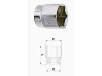 Hlavica 1/2" HEX nástrčná 12 protisklzová JONNESWAY