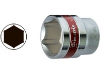 Hlavica 1/2" HEX nástrčná 12mm, CrV, MTX